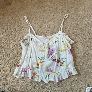 LA hearts white tank blouse S